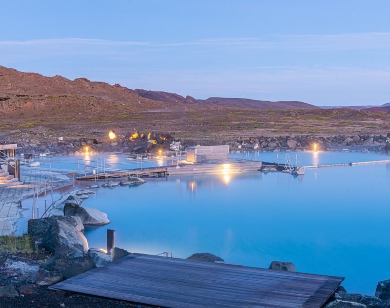 Godafoss Waterfall & Earth Lagoon (Myvatn Nature Baths) Tour with Admission