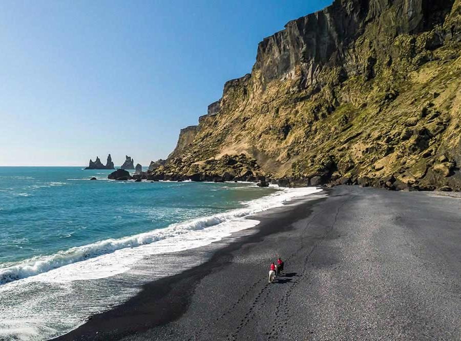 South Coast Waterfalls & Black Beach Horse Riding