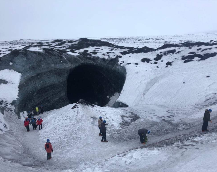 Blue Ice Cave Adventure