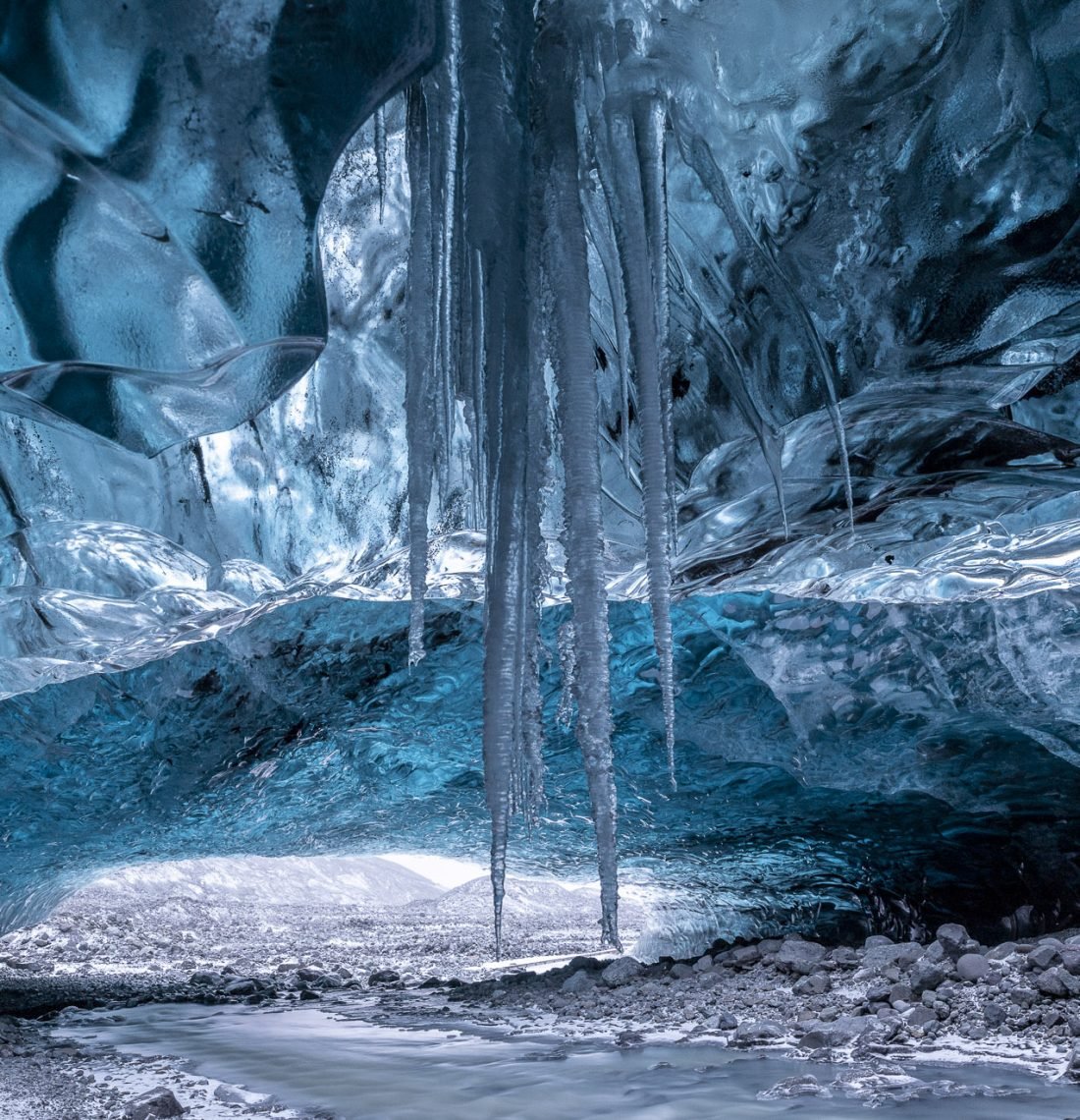Blue Ice Cave Adventure