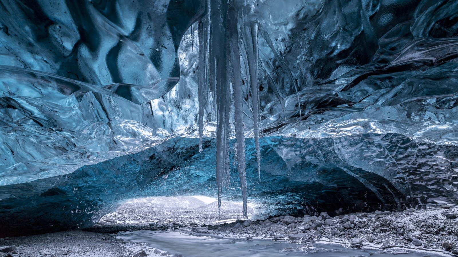 Blue Ice Cave Adventure