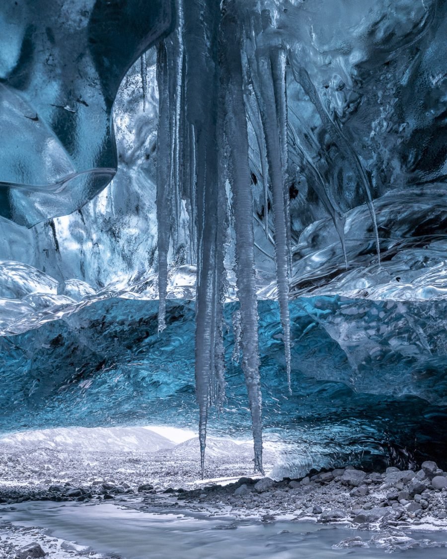 Blue Ice Cave Adventure