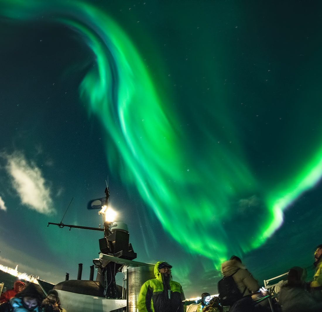 Northern Lights by Boat