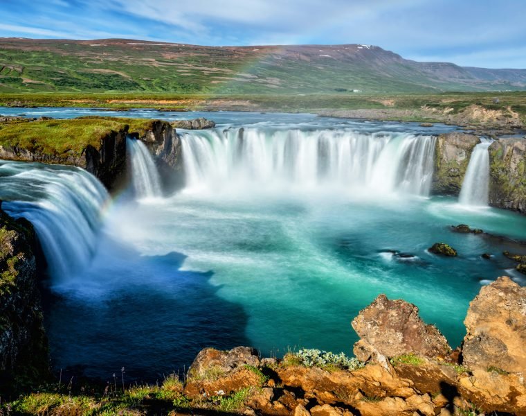 Goðafoss Waterfall & Fjord Viewpoint from Akureyri