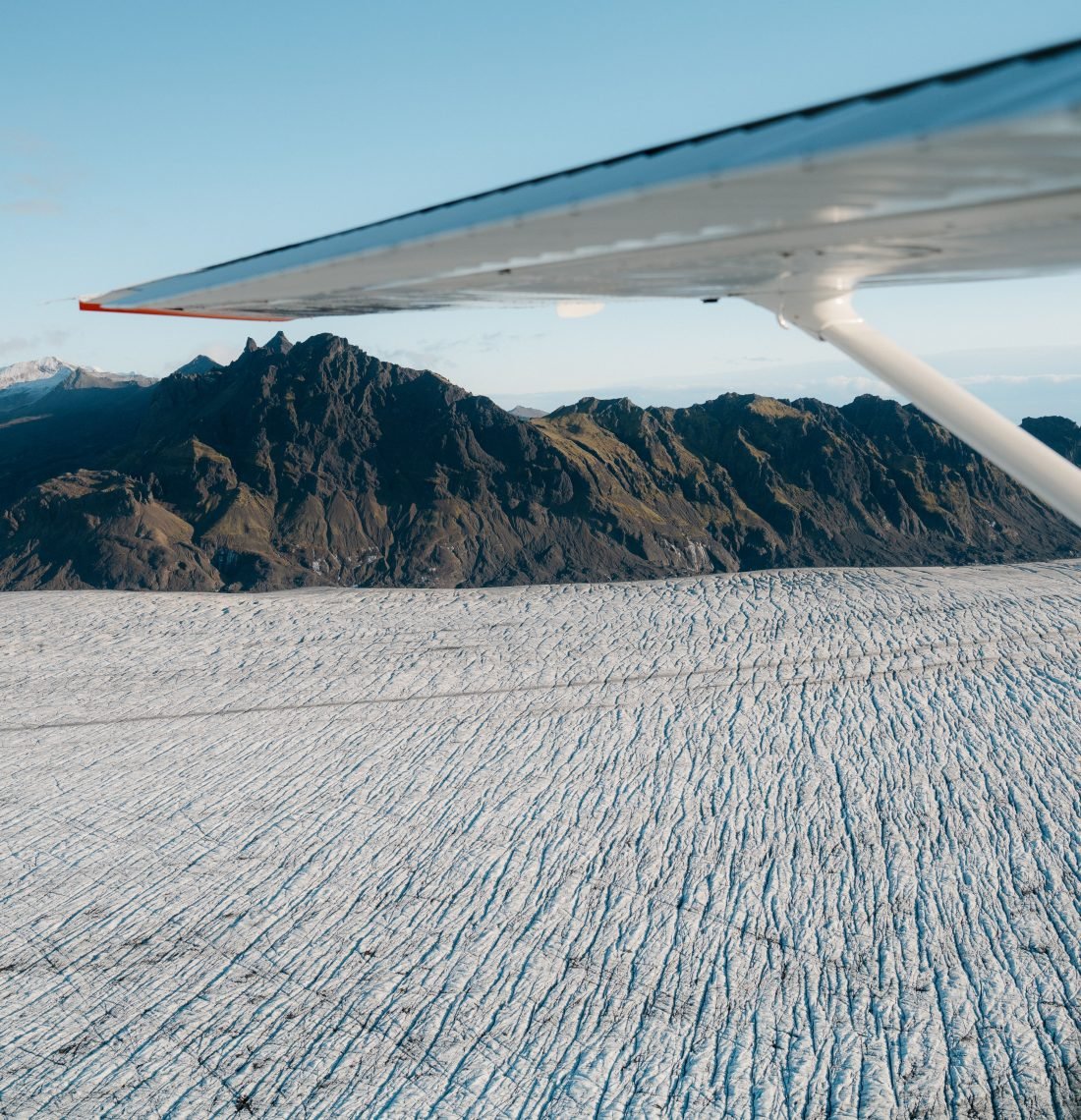 60 minute photo flight – Riverbeds & Glaciers