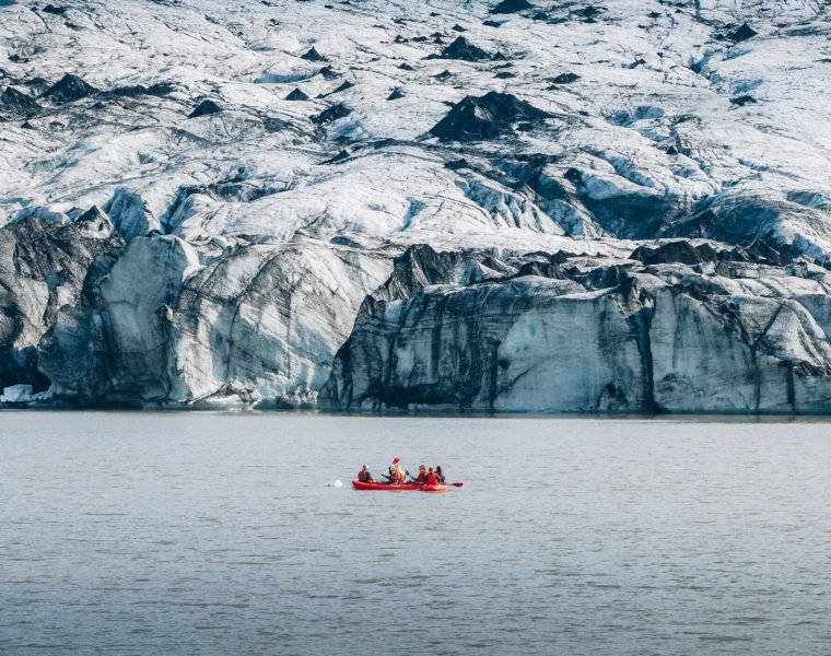 Kayaking by the Glacier