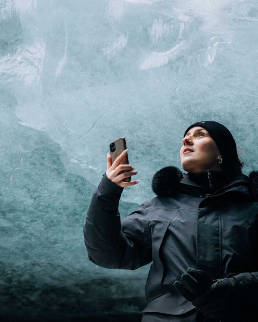 Ice Cave and Glacier Tour in Glacier Monster Truck from Gullfoss