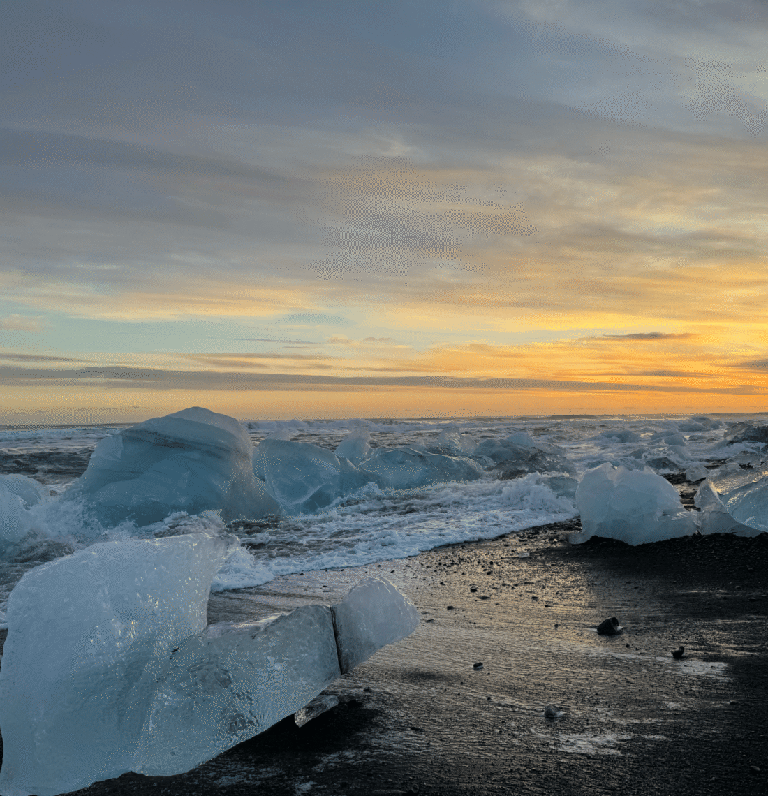 3-Day South Coast & Golden Circle Winter Tour with Crystal Blue Ice Cave
