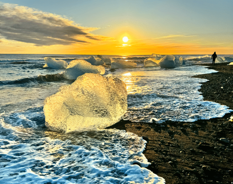 3-Day South Coast & Golden Circle Winter Tour with Crystal Blue Ice Cave